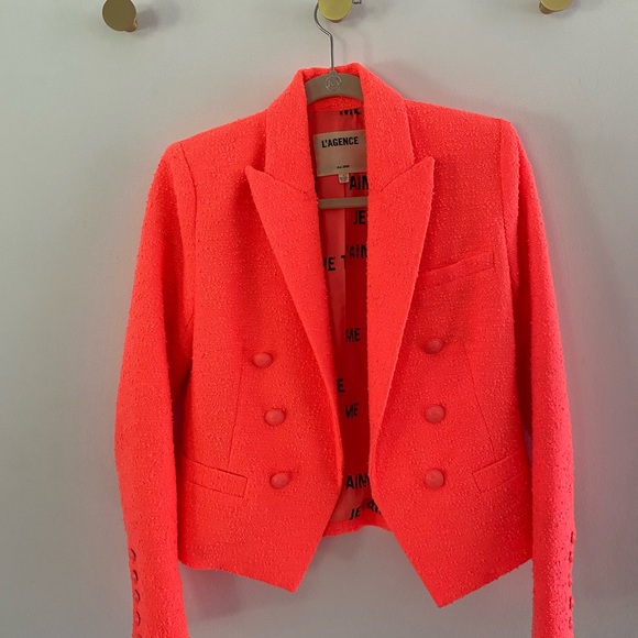L’agence Brooke Tweed Blazer Size 0 - Picture 2 of 4